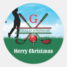 Prettig kerstfeest Custom Golf Vakantie Design