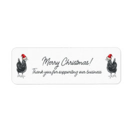 Prettig Kerstfeest | Dank je wel | Eierkartonnen L Etiket