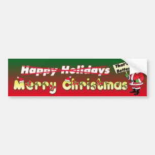 Prettig kerstfeest - Dat is beter - bumpersticker