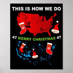 Prettig kerstfeest Dit is hoe we het doen Trump wi Poster