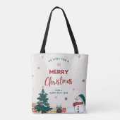 Prettig kerstfeest draagtas (Achterkant)