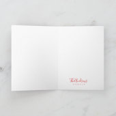 Prettig kerstfeest Elegant ontwerp met sneeuwvlokk Feestdagen Kaart (Binnen)