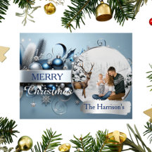 Prettig kerstfeest Elegante gezinsfoto Vakantiefot