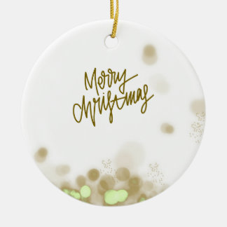 Prettig Kerstfeest - Elegante Keramische Kerstbal Keramisch Ornament