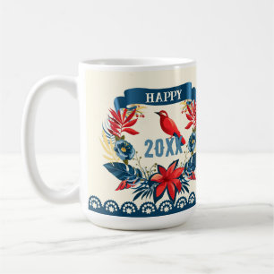 Prettig kerstfeest en een gelukkig nieuwjaar! 20XX Koffiemok
