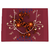 Prettig kerstfeest en een vrolijk nieuwjaar groot cadeauzakje (Voorkant)