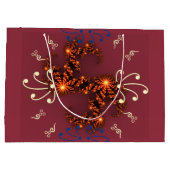 Prettig kerstfeest en een vrolijk nieuwjaar groot cadeauzakje (Achterkant)