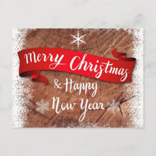 Prettig kerstfeest en gelukkig nieuwjaar feestdagenkaart