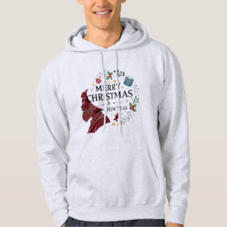 Prettig kerstfeest en gelukkig nieuwjaar trui met hoodie