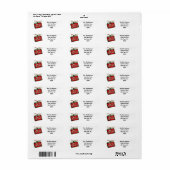 Prettig kerstfeest etiket (Full Sheet)