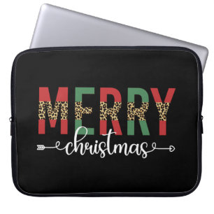 Prettig kerstfeest Familie Kerstmis Viering Cadeau Laptop Sleeve
