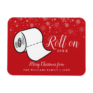 Prettig kerstfeest familienaam, rol door naar nieu magneet