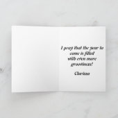 Prettig Kerstfeest Feestdagen Kaart (Binnen)