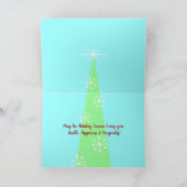 Prettig kerstfeest feestdagen kaart (Binnen)