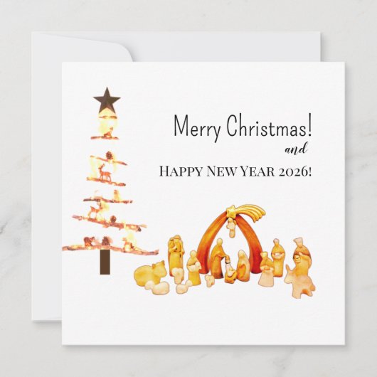 Prettig kerstfeest! feestdagenkaart (Voorkant)