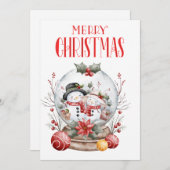 Prettig kerstfeest  feestdagenkaart (Voorkant / Achterkant)