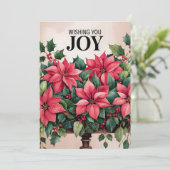 Prettig Kerstfeest Feestdagenkaart (Staand voorkant)