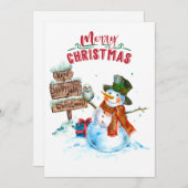 Prettig kerstfeest  feestdagenkaart (Voorkant / Achterkant)