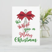 Prettig Kerstfeest Feestdagenkaart (Staand voorkant)