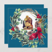 Prettig kerstfeest! feestdagenkaart (Voorkant / Achterkant)