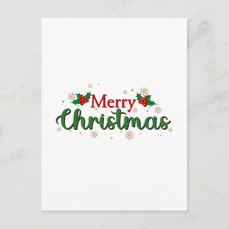 Prettig kerstfeest feestdagenkaart