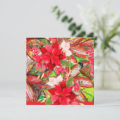 Prettig kerstfeest! feestdagenkaart (Staand voorkant)