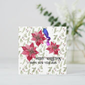 Prettig kerstfeest  feestdagenkaart (Staand voorkant)