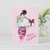 Prettig Kerstfeest Feestdagenkaart (Staand voorkant)