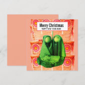 Prettig kerstfeest! feestdagenkaart (Voorkant / Achterkant)