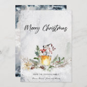 Prettig kerstfeest feestdagenkaart (Voorkant / Achterkant)