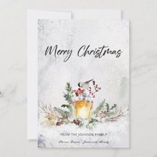 Prettig kerstfeest feestdagenkaart