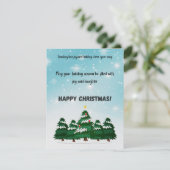 Prettig kerstfeest feestdagenkaart (Staand voorkant)