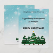 Prettig kerstfeest feestdagenkaart (Voorkant / Achterkant)