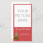 Prettig kerstfeest feestdagenkaart (Voorkant / Achterkant)