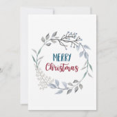 Prettig kerstfeest feestdagenkaart (Voorkant)