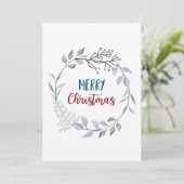 Prettig kerstfeest feestdagenkaart (Staand voorkant)