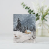 Prettig kerstfeest  feestdagenkaart (Staand voorkant)