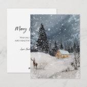 Prettig kerstfeest  feestdagenkaart (Voorkant / Achterkant)