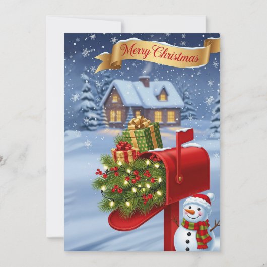 Prettig Kerstfeest  Feestdagenkaart (Voorkant)