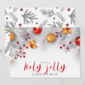 Prettig Kerstfeest Feestdagenkaart (Voorkant / Achterkant)