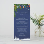 Prettig Kerstfeest Feestje Menu (Staand voorkant)
