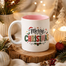 Prettig kerstfeest Festieve typografie 