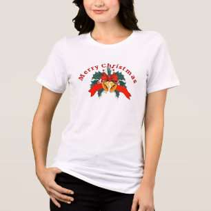 Prettig kerstfeest, Festive Kerstontwerp, Tri-Blend Shirt