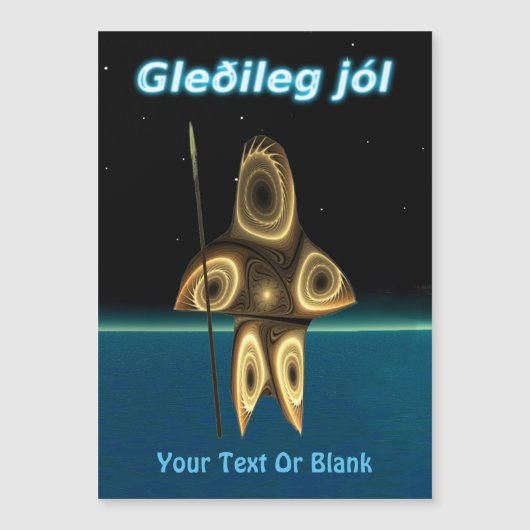 Prettig kerstfeest - Fractale Inuit-jager (Voorkant)