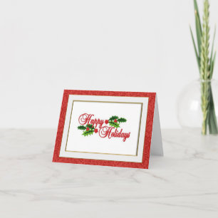 Prettig Kerstfeest Geborduurd Uitziende Kerstkaart Kaart