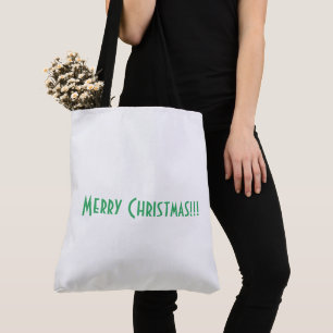 Prettig kerstfeest gedrukt winkel draagtas