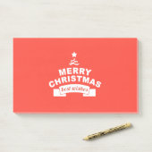 Prettig Kerstfeest Gefeliciteerd Post-it® Notes (Op bureau)