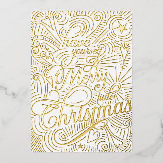 Prettig kerstfeest geïllustreerde kaart