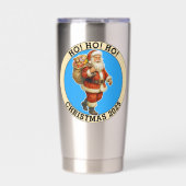 Prettig kerstfeest geïsoleerde drinkbeker (Voorkant)