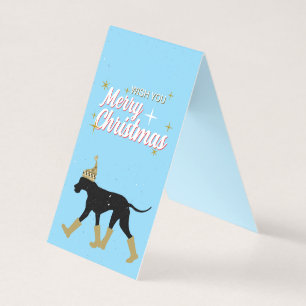 Prettig kerstfeest Gelukkig nieuw Duitse Dog jaar Kaart